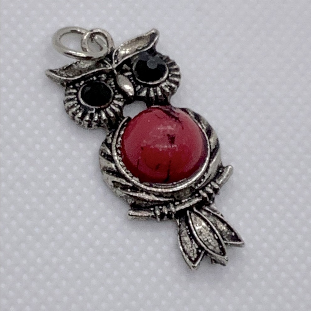 Owl Pendant with Red Tummy ( 3 for $20 )